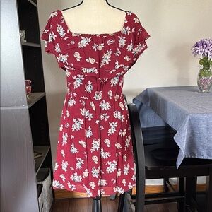 Women’s Sanctuary Sz Large On or Off Shoulder Square Neck Mini Dress